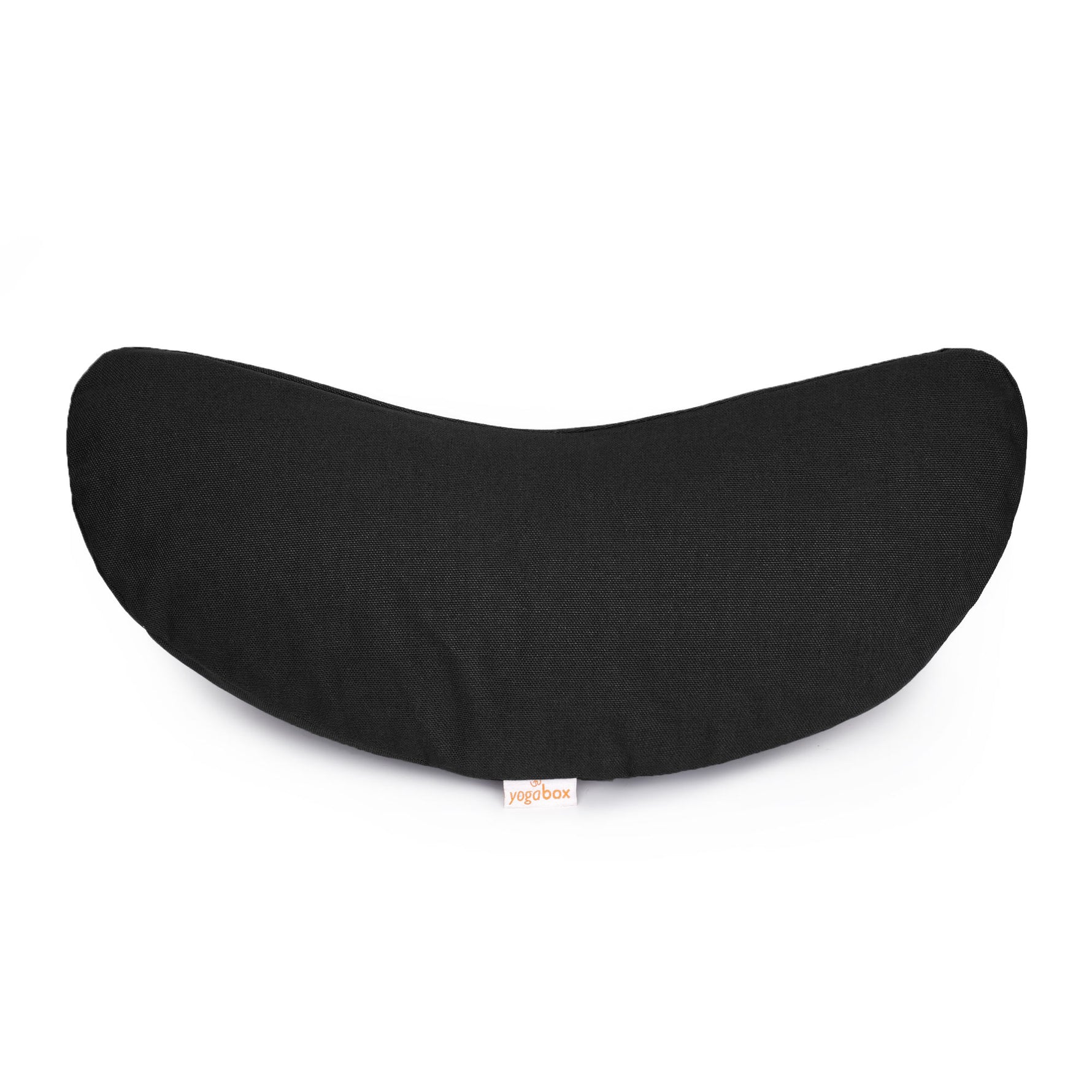 Yogakissen Halbmond BASIC schwarz 40 x 17 x 12 cm Buchweizenschalen