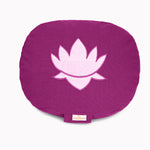 Yogakissen oval Lotus Stick BASIC magenta 28 x 23 x 13 cm Buchweizenschalen