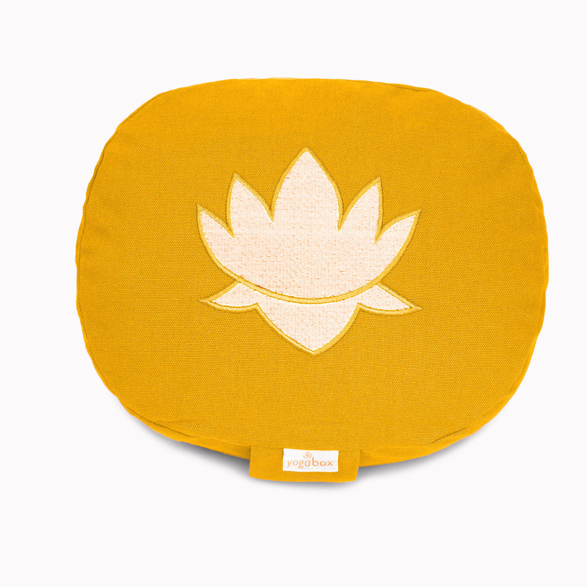 Yogakissen oval Lotus Stick BASIC dotter 28 x 23 x 13 cm Buchweizenschalen