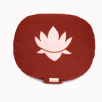 Yogakissen oval Lotus Stick BASIC bordeaux 28 x 23 x 13 cm Buchweizenschalen