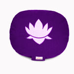 Yogakissen oval Lotus Stick BASIC lila  28 x 23 x 13 cm Buchweizenschalen