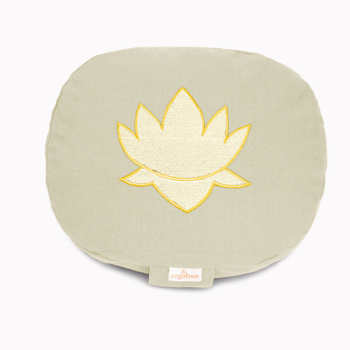 Yogakissen oval Lotus Stick BASIC natur 28 x 23 x 13 cm Buchweizenschalen