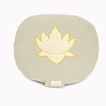 Yogakissen oval Lotus Stick BASIC natur 28 x 23 x 13 cm Buchweizenschalen
