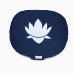 Yogakissen oval Lotus Stick BASIC dunkelblau 28 x 23 x 13 cm Buchweizenschalen