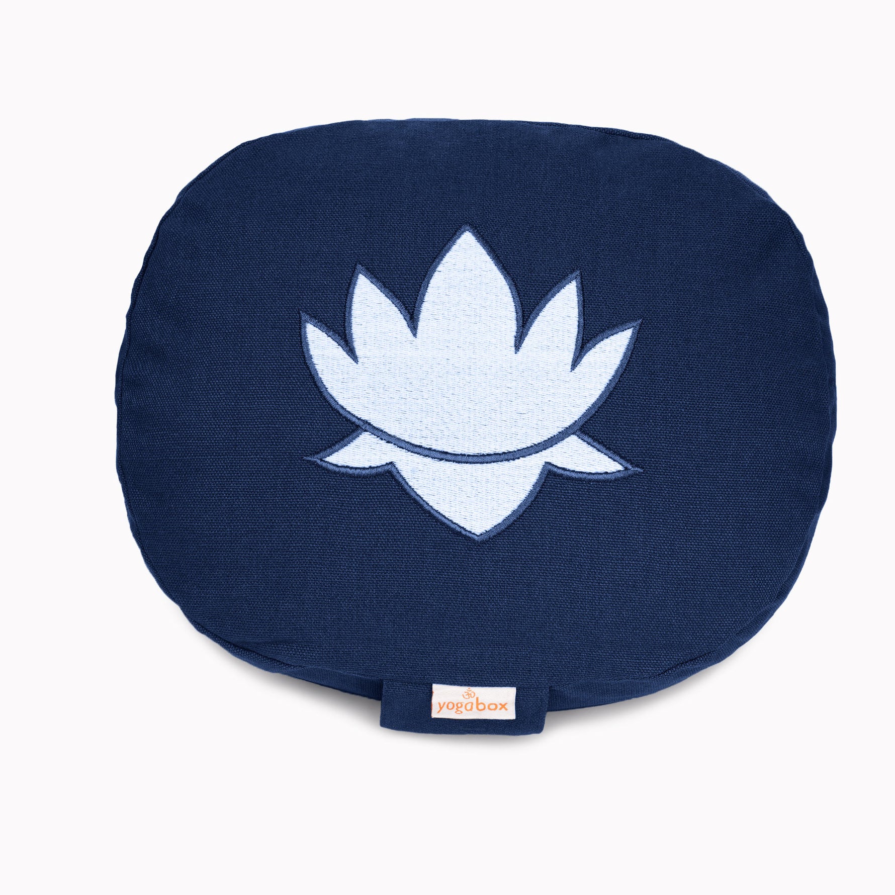Yogakissen oval Lotus Stick BASIC dunkelblau 28 x 23 x 13 cm Buchweizenschalen