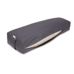 Pranayama Kissen BASIC grau 70 x 20 x 10 cm Buchweizenschalen