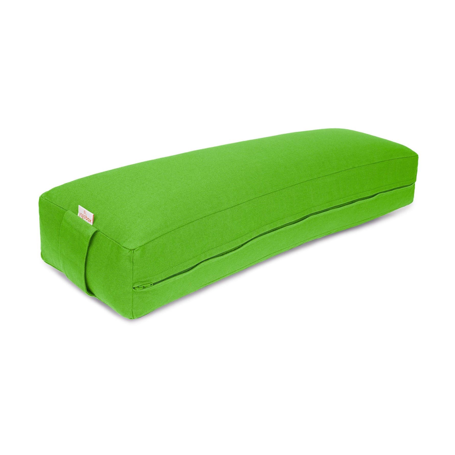 Pranayama Kissen BASIC apfelgrün 70 x 20 x 10 cm Buchweizenschalen