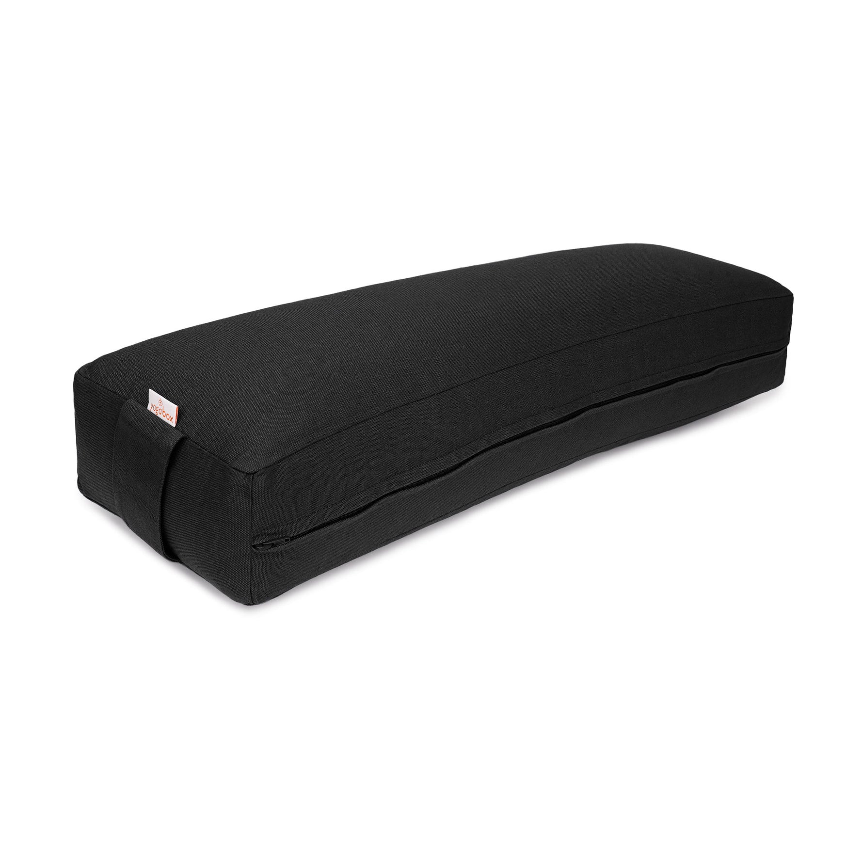 Pranayama Kissen BASIC schwarz 70 x 20 x 10 cm Buchweizenschalen