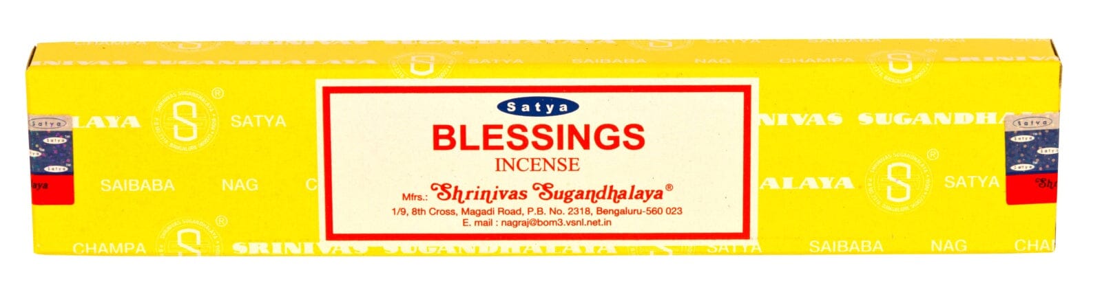 Räucherstäbchen Satya Nag Champa Blessings 15g, 20-22 cm, 30-45 Minuten 