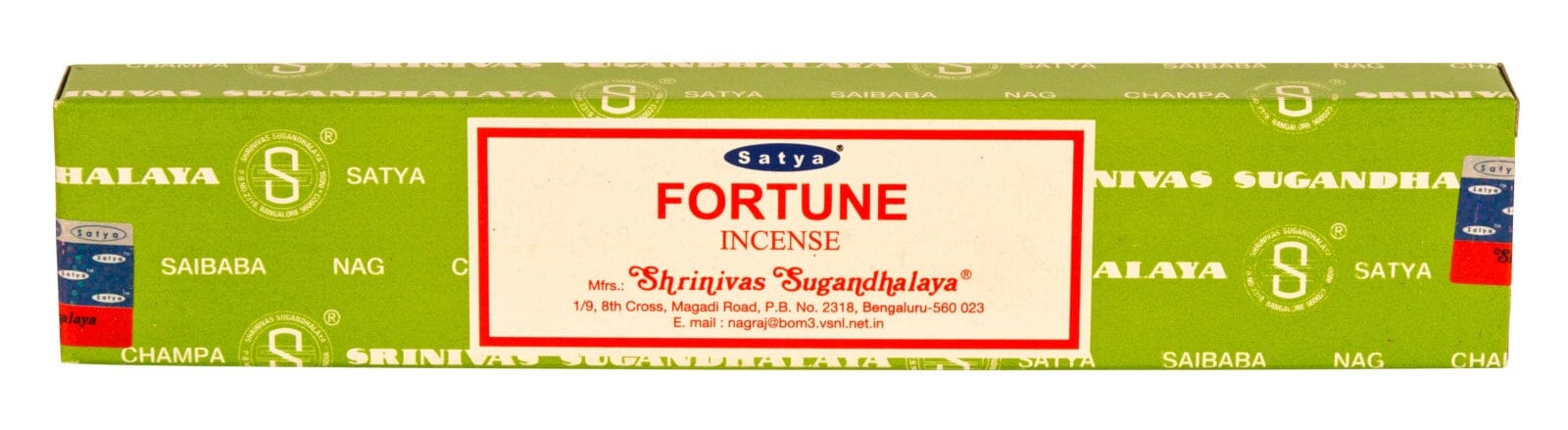 Räucherstäbchen Satya Nag Champa Fortune 15g, 20-22 cm, 30-45 Minuten 