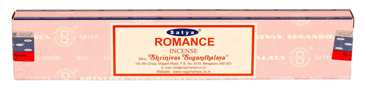 Räucherstäbchen Satya Nag Champa Romance 15g, 20-22 cm, 30-45 Minuten 