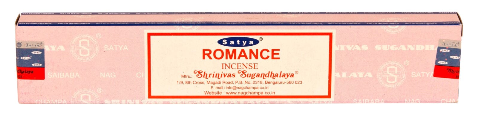 Räucherstäbchen Satya Nag Champa Romance 15g, 20-22 cm, 30-45 Minuten 