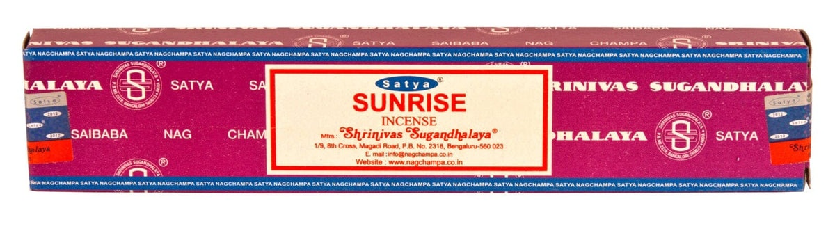 Räucherstäbchen Satya Nag Champa Sunrise 15g, 20-22 cm, 30-45 Minuten 