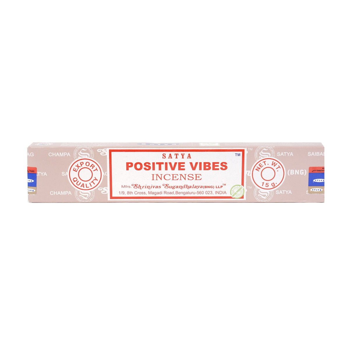 Räucherstäbchen Satya Positive Vibes 15g, 20-22 cm, 30-45 Minuten 