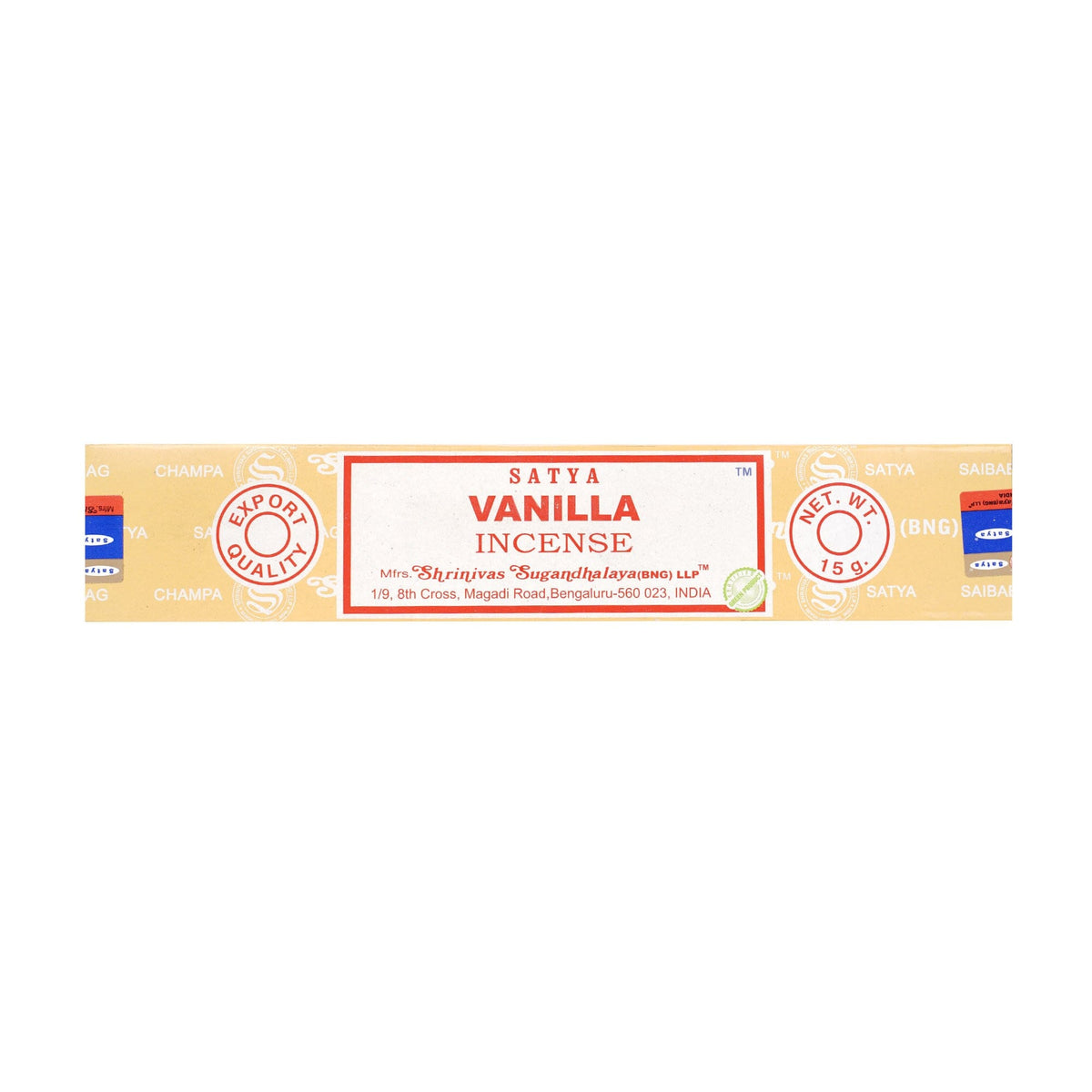 Räucherstäbchen Satya Vanille 15g, 20-22 cm, 30-45 Minuten 