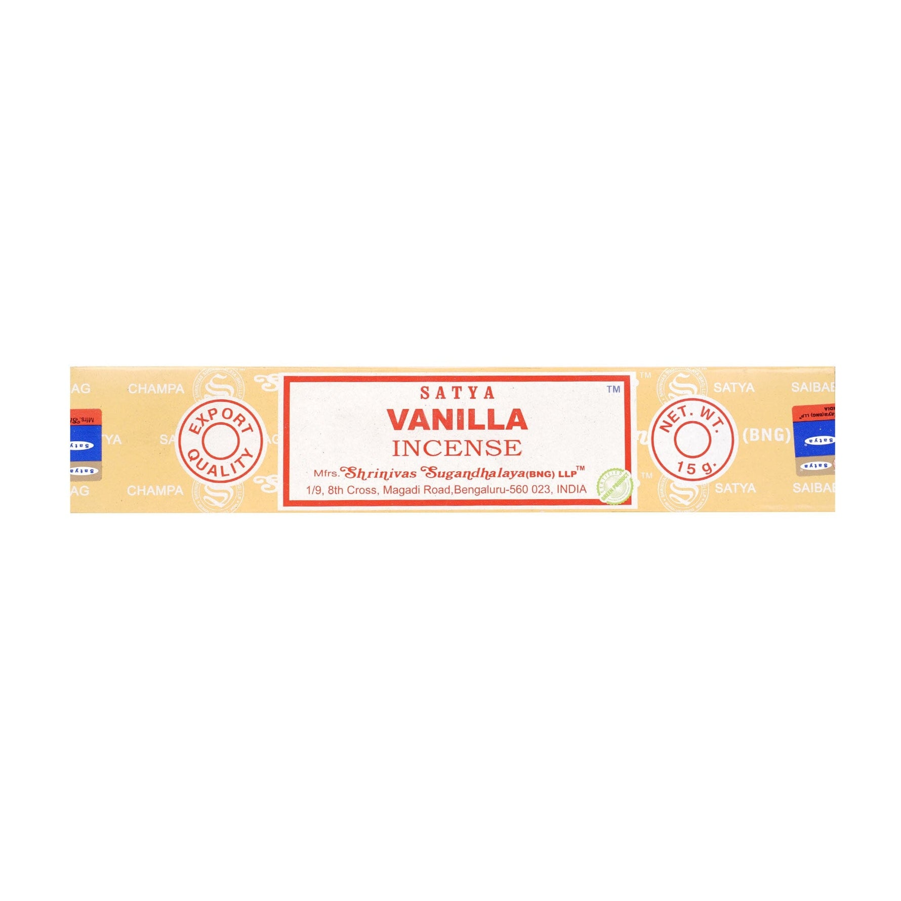 Räucherstäbchen Satya Vanille 15g, 20-22 cm, 30-45 Minuten 