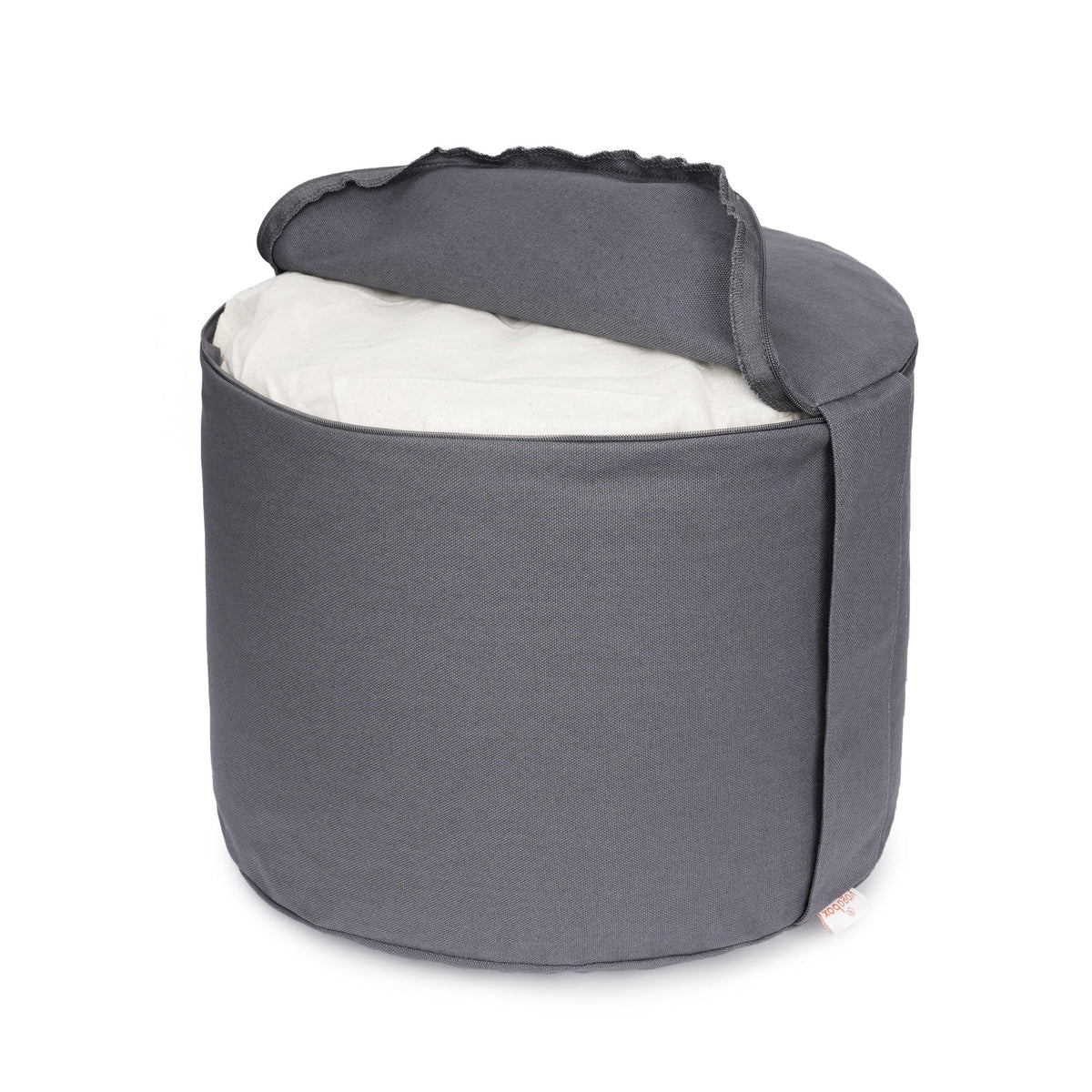 Meditationskissen Rondo Big BASIC grau 35 x 35 x 25 cm Buchweizenschalen