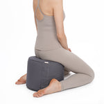 Meditationskissen Rondo Big BASIC grau 35 x 35 x 25 cm Buchweizenschalen