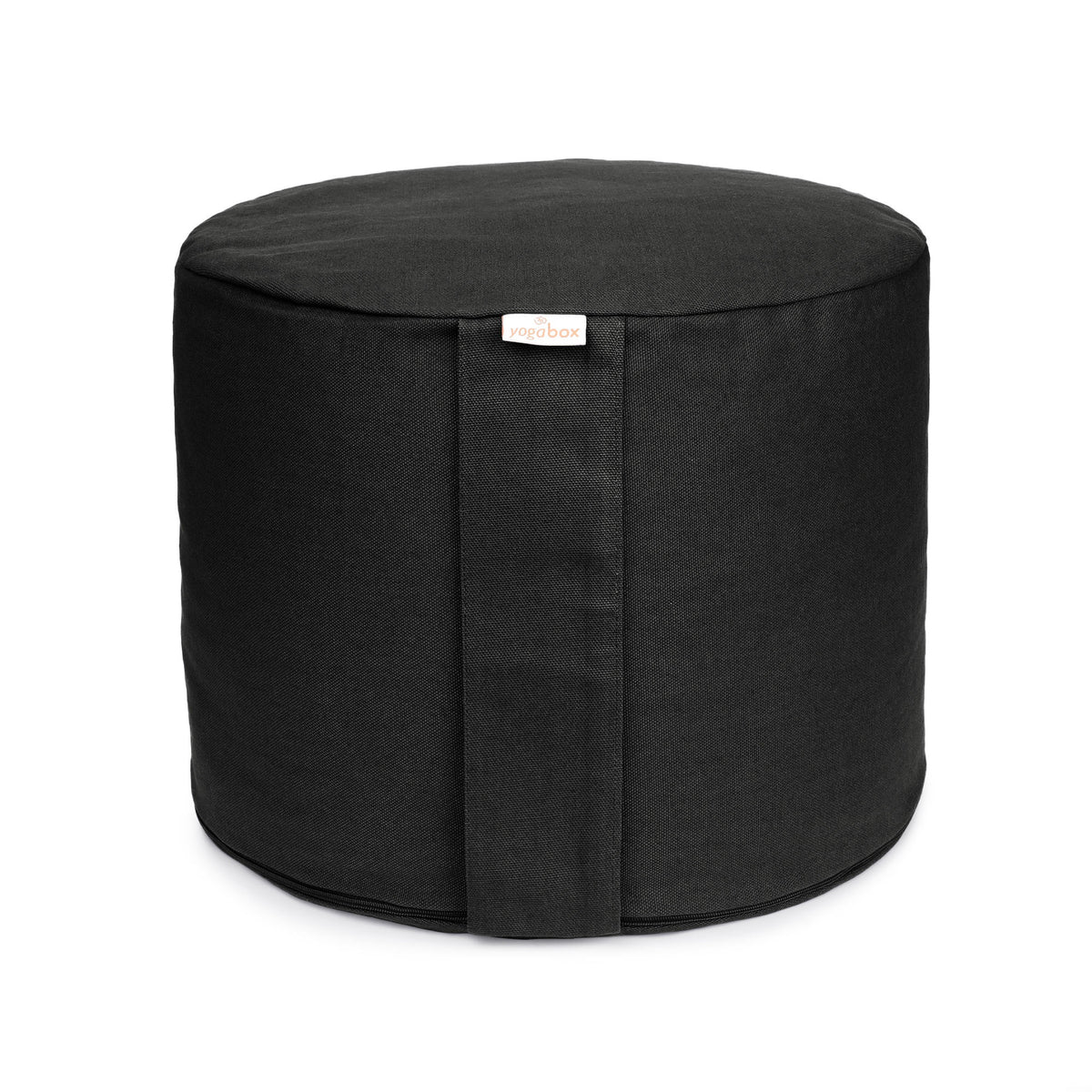 Meditationskissen Rondo Big BASIC schwarz 35 x 35 x 25 cm Buchweizenschalen