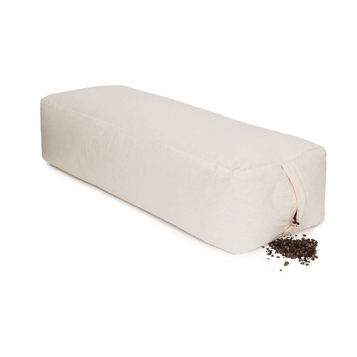 Yoga und Pilates Rechteckbolster BASIC 60 x 20 x 14 cm Buchweizenschalen