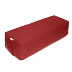 Yoga und Pilates Rechteckbolster BASIC bordeaux 60 x 20 x 14 cm Buchweizenschalen