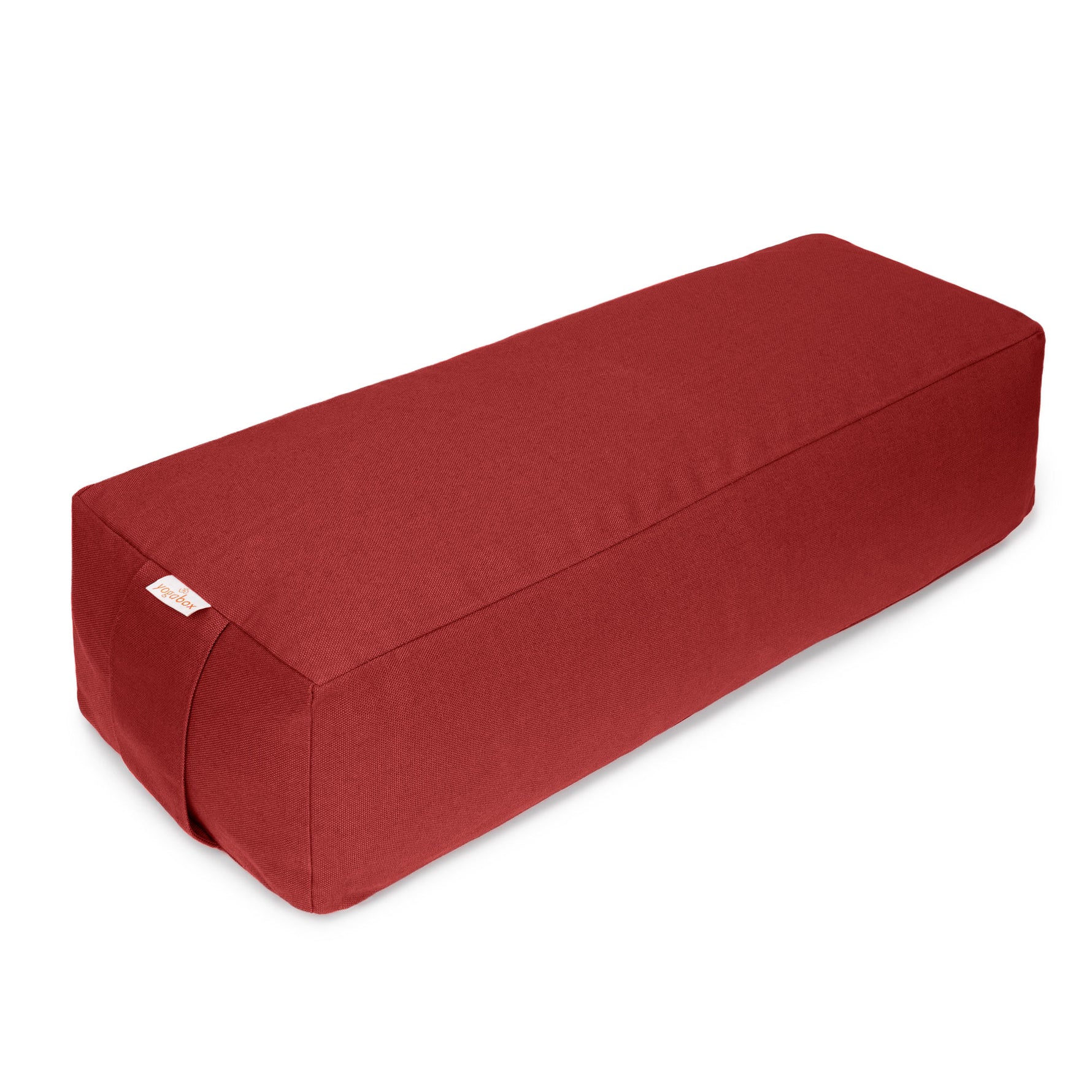 Yoga und Pilates Rechteckbolster BASIC bordeaux 60 x 20 x 14 cm Buchweizenschalen