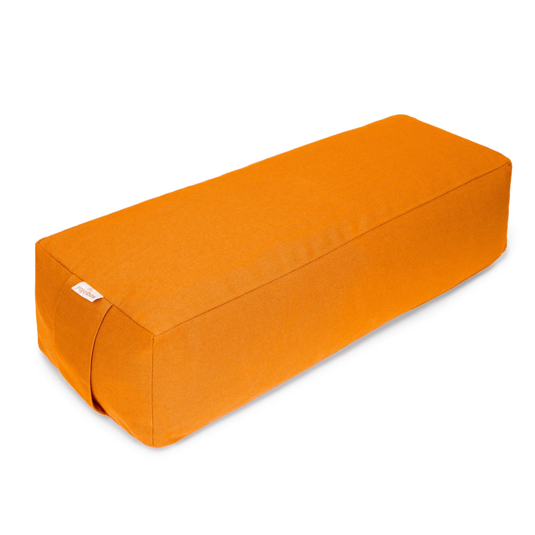 Yoga und Pilates Rechteckbolster BASIC orange 60 x 20 x 14 cm Buchweizenschalen