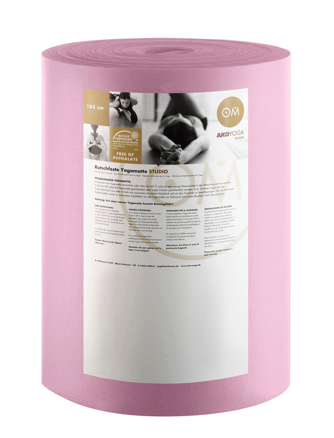 Rollenware Yogamatte Premium rosa 30 m x 60 cm x 3 mm 