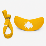 Sommer Yogaset Yogakissen Halbmond + Yogagurt gelb - yogabox
