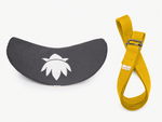 Sommer Yogaset Yogakissen Halbmond + Yogagurt gelb - yogabox