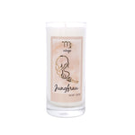 Sternzeichen Kerze weiß 14 x 6,5 cm Jungfrau