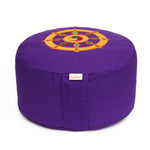 Meditationskissen Glückssitz® Rondo Dharmarad violett 33 x 33 x 15 cm Buchweizenschalen