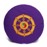 Meditationskissen Glückssitz® Rondo Dharmarad violett 33 x 33 x 15 cm Buchweizenschalen