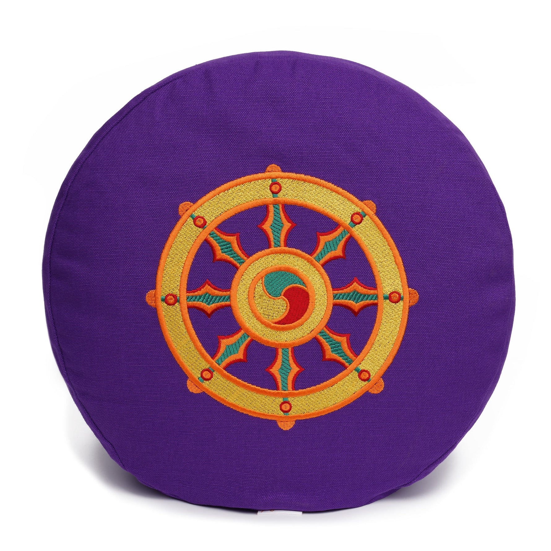 Meditationskissen Glückssitz® Rondo Dharmarad violett 33 x 33 x 15 cm Buchweizenschalen