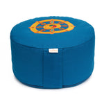 Meditationskissen Glückssitz® Rondo Dharmarad petrol 33 x 33 x 15 cm Buchweizenschalen