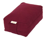 VIPASSANA Kissen mini aubergine Buchweizenschalen 22 x 13 x 8 cm