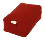 VIPASSANA Kissen mini bordeaux Buchweizenschalen 22 x 13 x 8 cm