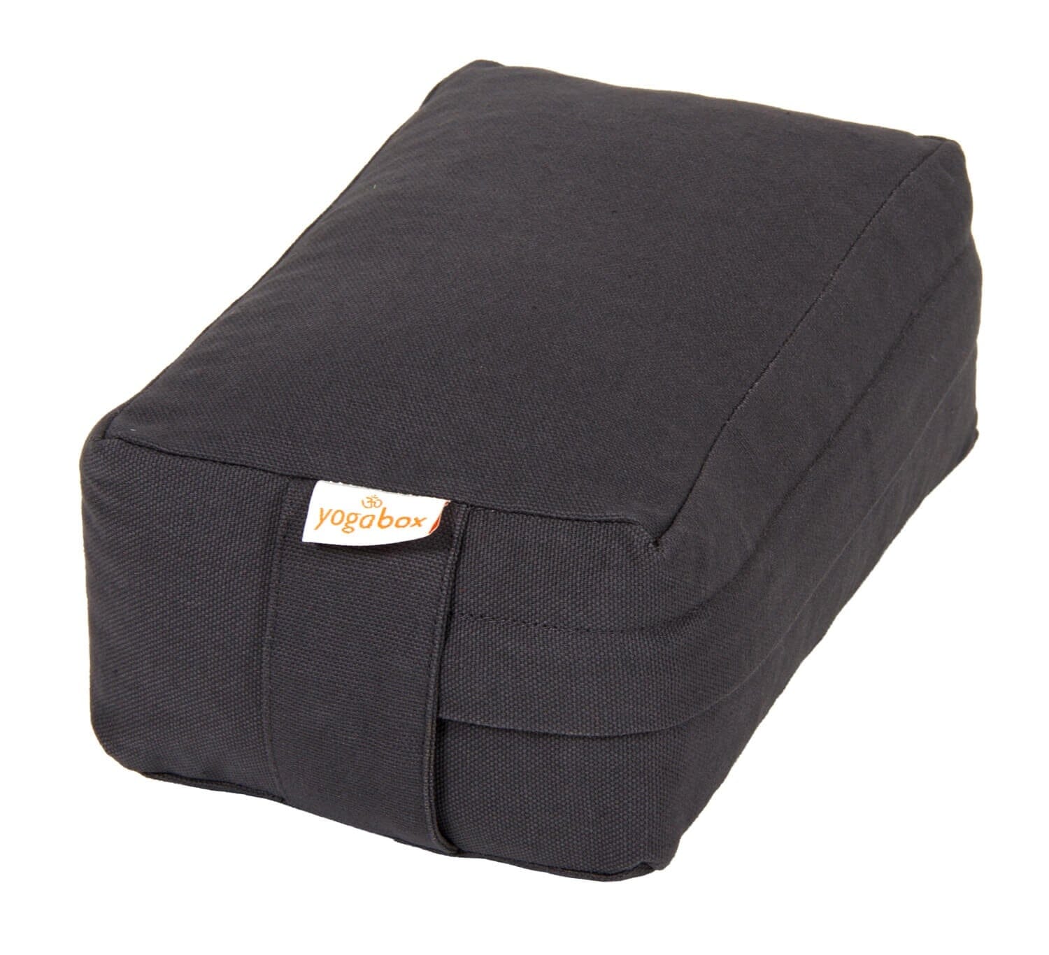 VIPASSANA Kissen mini grau Buchweizenschalen 22 x 13 x 8 cm