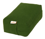 VIPASSANA Kissen mini olivgrün Buchweizenschalen 22 x 13 x 8 cm
