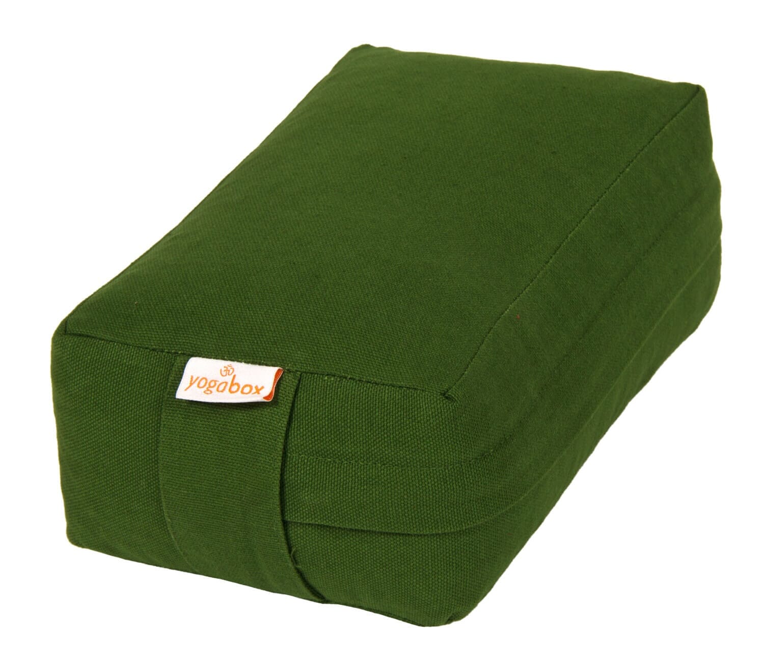 VIPASSANA Kissen mini olivgrün Buchweizenschalen 22 x 13 x 8 cm
