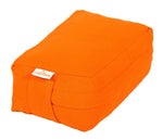 VIPASSANA Kissen mini orange Buchweizenschalen 22 x 13 x 8 cm
