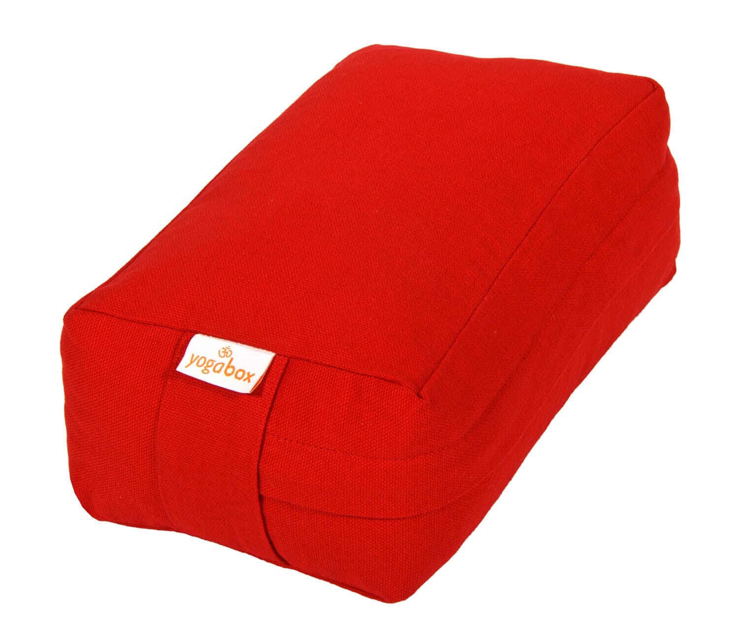VIPASSANA Kissen mini rot Buchweizenschalen 22 x 13 x 8 cm