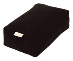 VIPASSANA Kissen mini schwarz Buchweizenschalen 22 x 13 x 8 cm