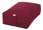 VIPASSANA Kissen XL aubergine Buchweizenschalen 45 x 33 x 14 cm