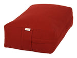 VIPASSANA Kissen XL bordeaux Buchweizenschalen 45 x 33 x 14 cm