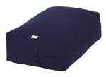 VIPASSANA Kissen XL dunkelblau Buchweizenschalen 45 x 33 x 14 cm