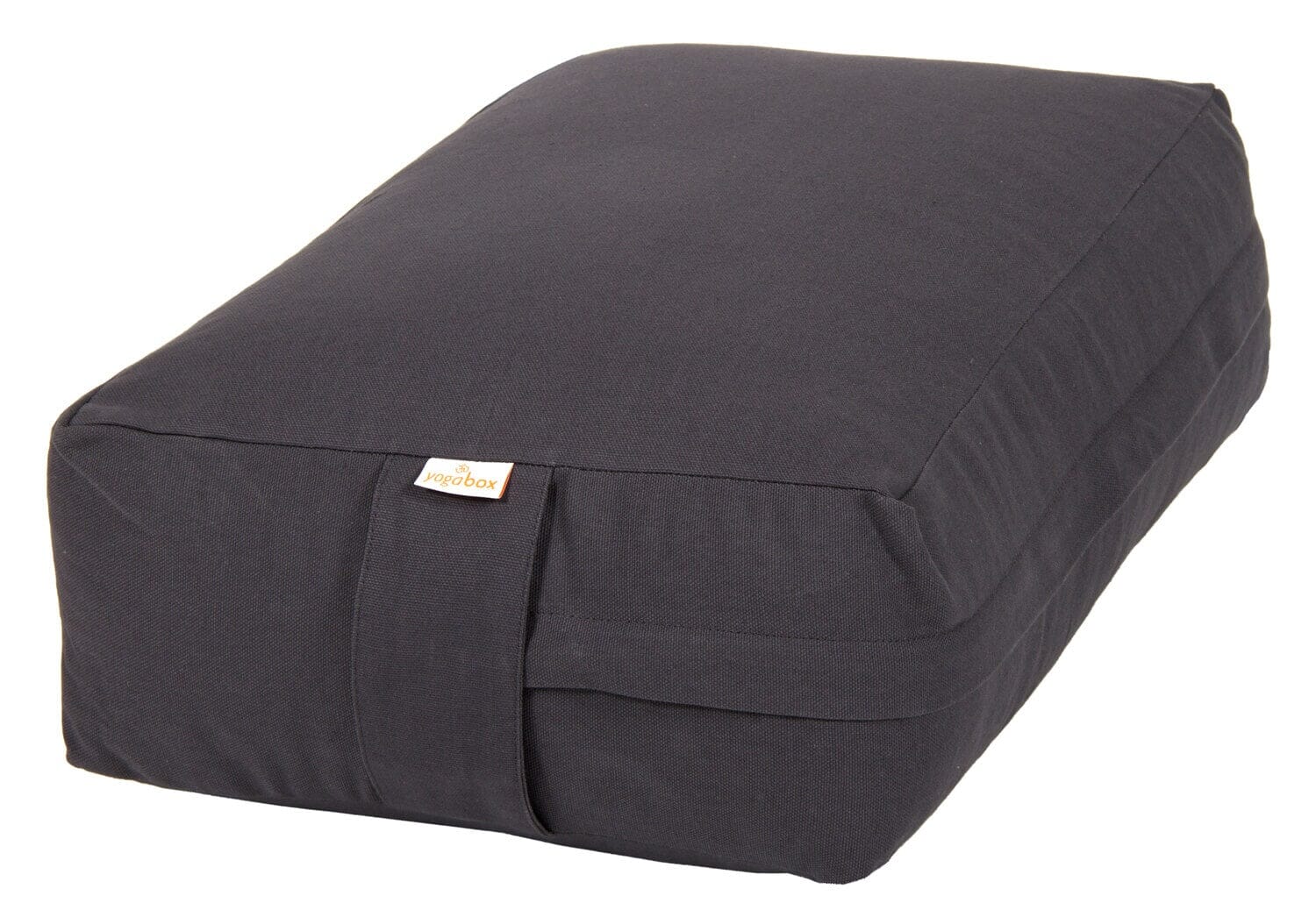 VIPASSANA Kissen XL grau Buchweizenschalen 45 x 33 x 14 cm