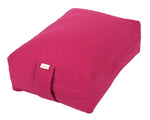 VIPASSANA Kissen XL magenta Buchweizenschalen 45 x 33 x 14 cm