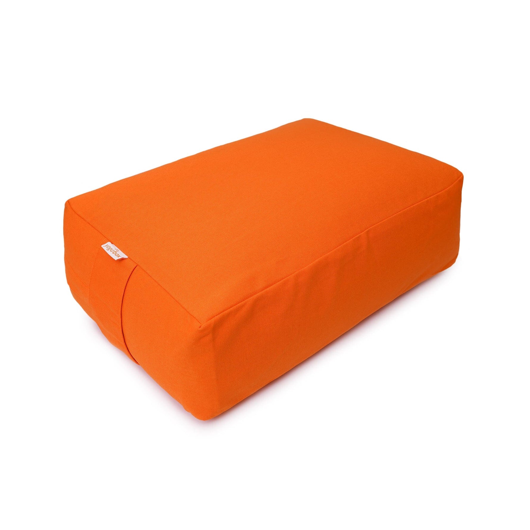 VIPASSANA Kissen XL orange Buchweizenschalen 45 x 33 x 14 cm