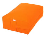 VIPASSANA Kissen XL orange Buchweizenschalen 45 x 33 x 14 cm